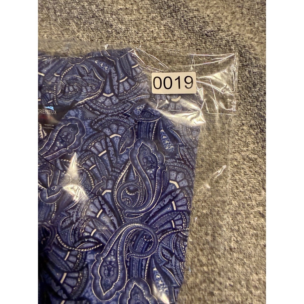 Cremieux Button Up Shirt Men's Large Paisley/Floral Short Sleeves Cotton 0019 - Picture 4 of 4